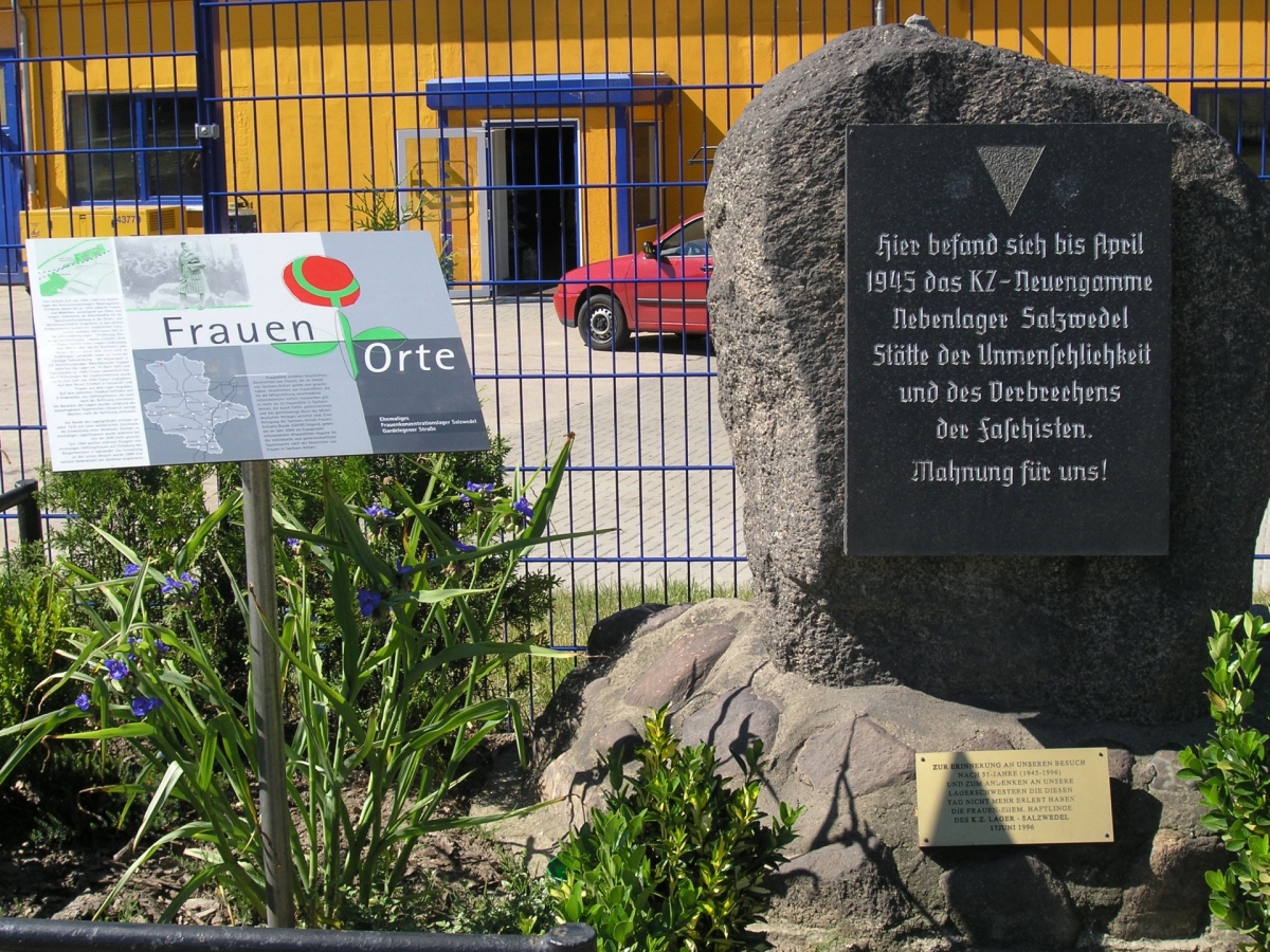 Gedenkstein KZ-Nebenlager Salzwedel