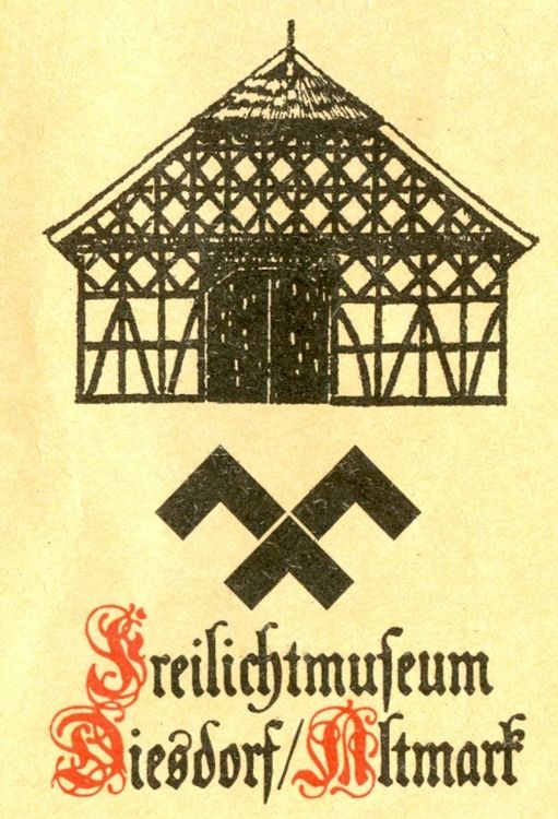 Freilichtmuseum Diesdorf Werbeplakat alt