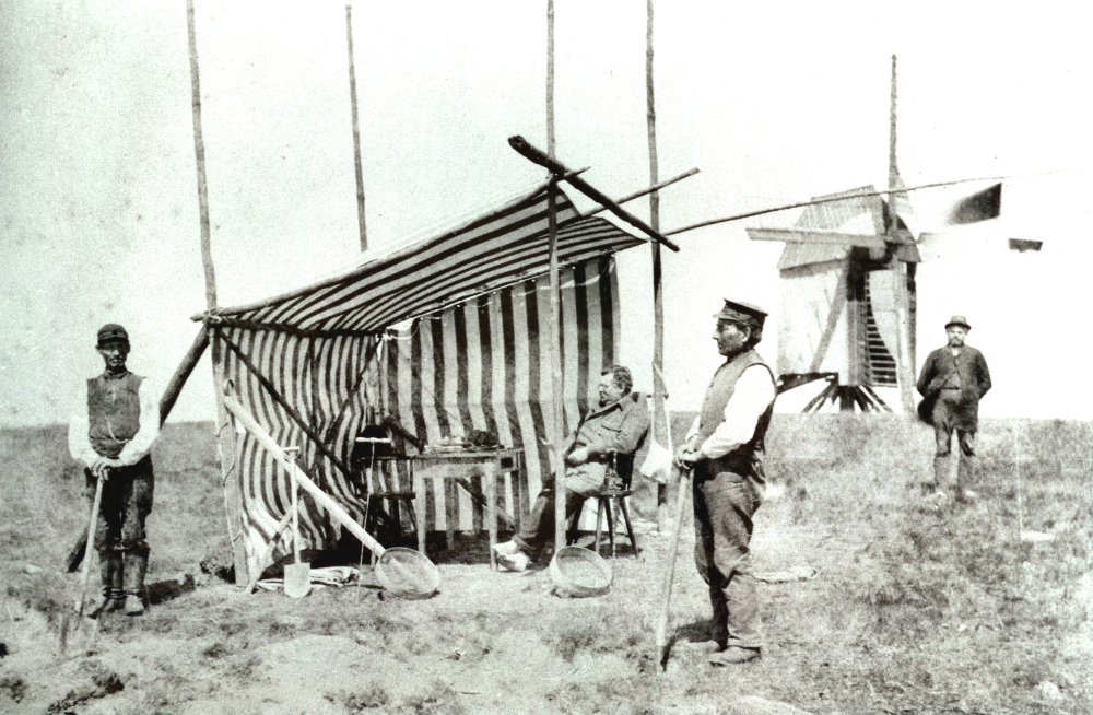 Grabung auf Mühlenberg um 1900